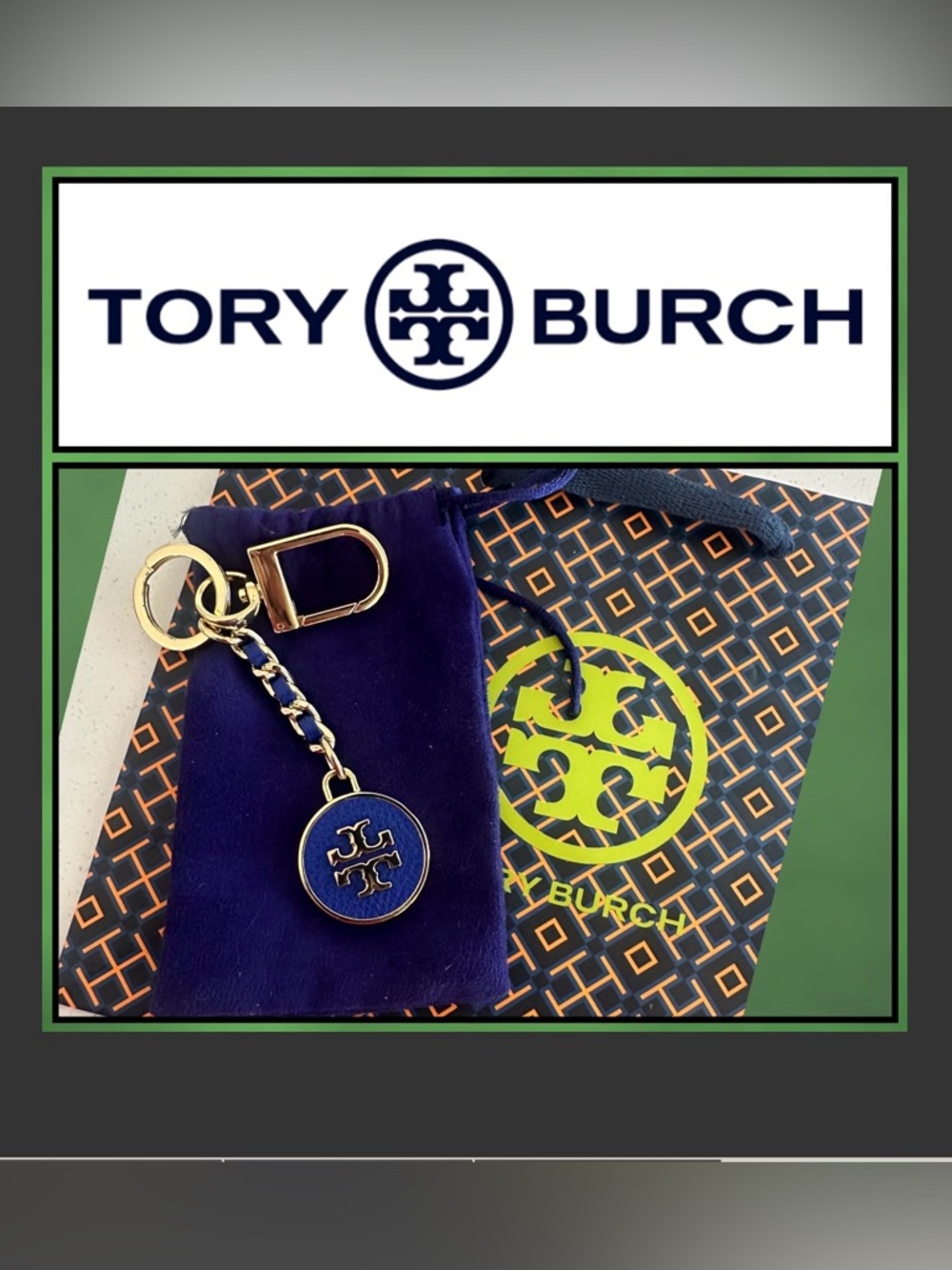 Tory Burch Mercer Leather
Keychain/Purse Charm